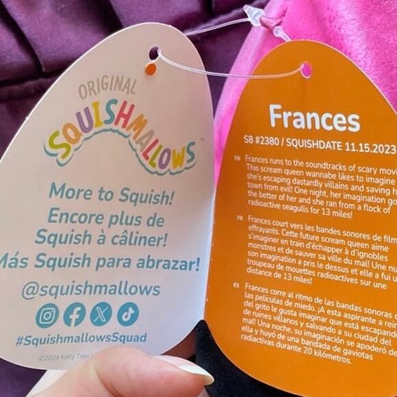 Squishmallows France The Witch 10” Halloween Squishmallows Plush Black Hat NEW - Picture 6 of 10